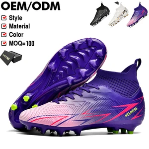 Customized Men Soccer Shoes Professional Comfortable Turf Sneakers for Futsal Lightweight Football Boots Shoes