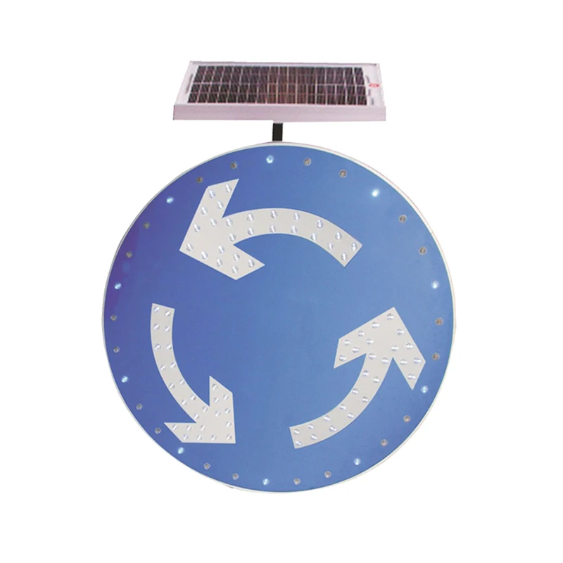 Traffic Sign Manufacturer Hexagon Flashing Stop Traffic Signs Solar Powered LED Warning Slow Down Traffic Signal Sign Board