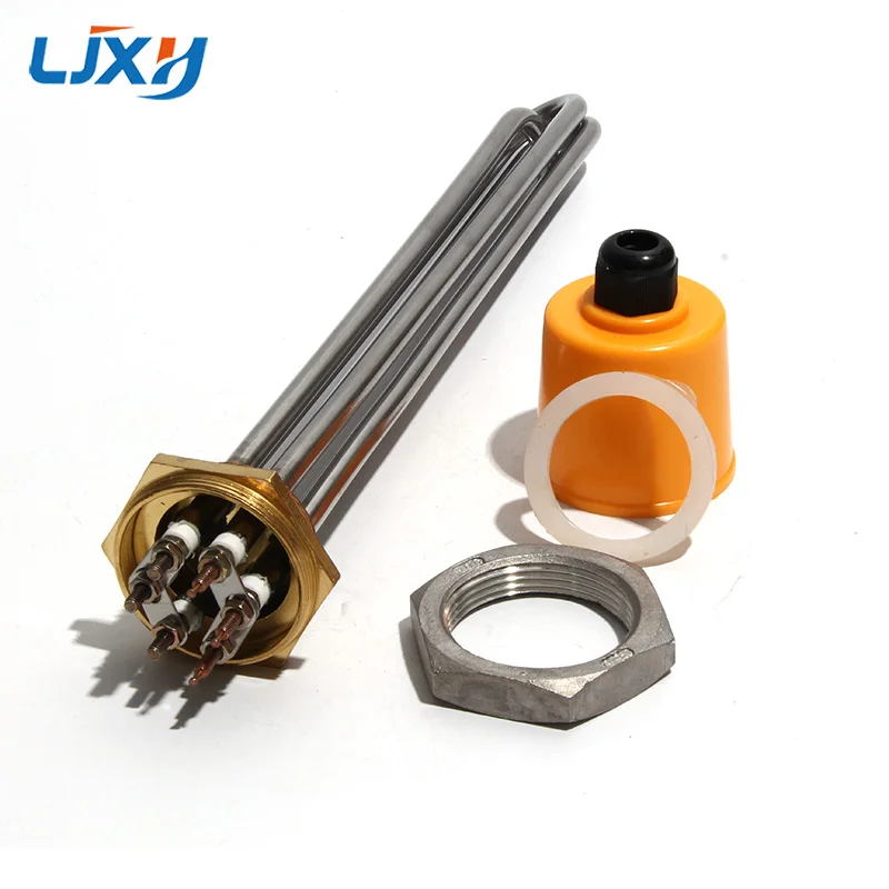 LJXH Electric Heating Resistance 220V 380V DN32 42mm/DN40 47mm 201SUS Tube  Heater Element for Steam Furnaces with Nut