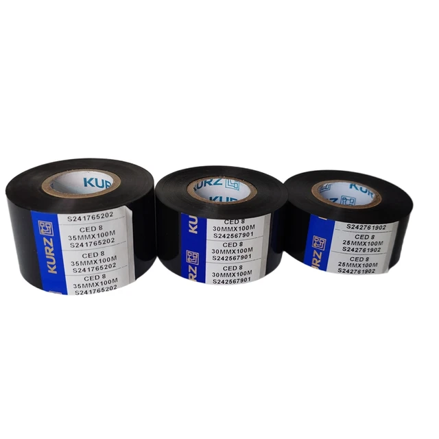 CED8 35mm*100m High Temperature Resistant Steam Cooking Resistant Freeze Resistant PVC Heat Transfer Coding Machine Ribbon 2