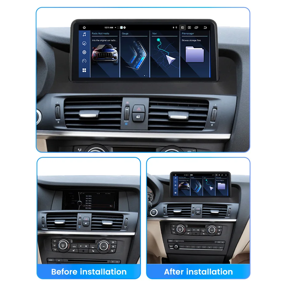 Navifly深セン製BMW X3 F25用カーオーディオ、カーステレオ、USB、AUX