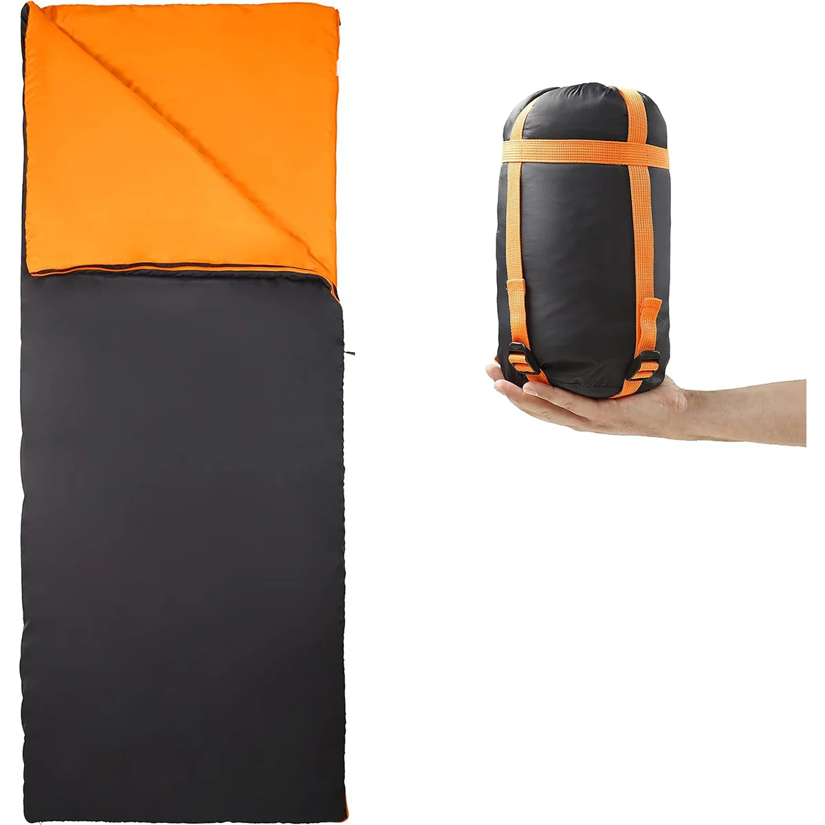 Ultralight sleeping bag polyester cotton sleeping bag portable camping hiking travel sleeping gear