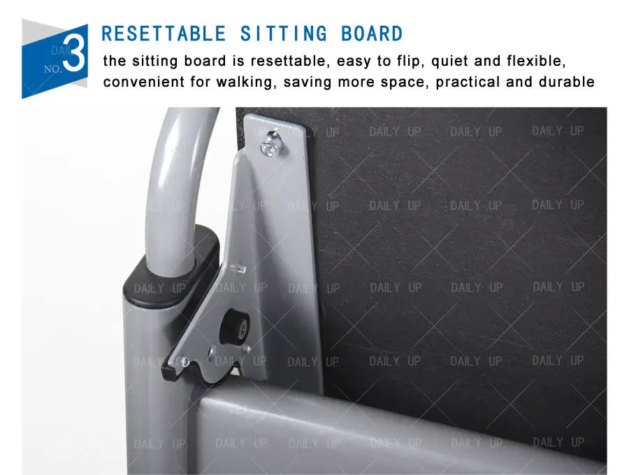 Foldable Padded Waiting Chair Upholstered Public Bench Beam Seating For Hospital Train Station Stadium Library Airport