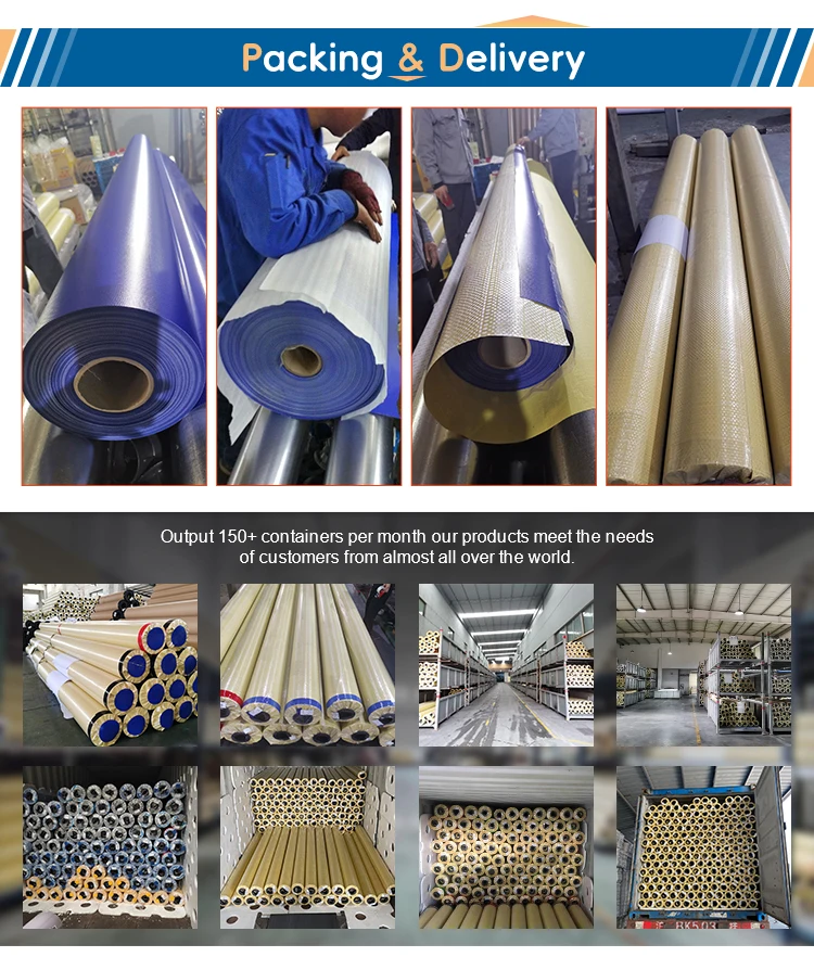 Waterproof Coated Pvc Mesh Tarpaulin Transparent for Construction Protection