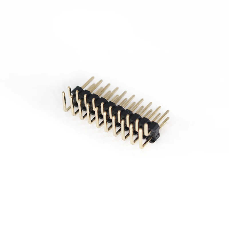 Pin Header Connector 16 Pin  90 Bent Sym Header 1.27mm 16p 2.54mm Pin Header Double Row Right Angle Type