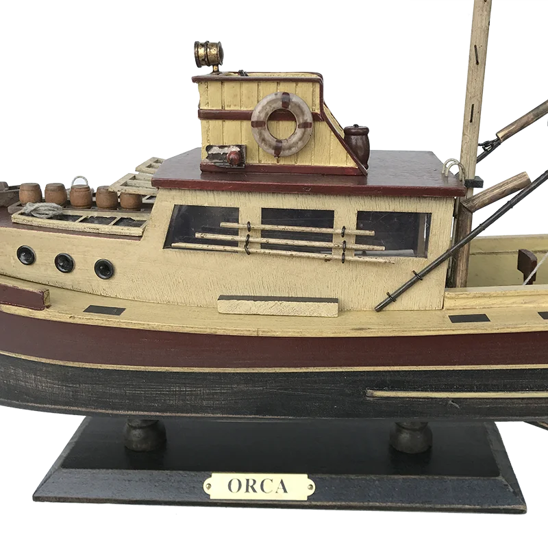 Wooden Jaws Orca Model Boat 20, Orca Jaws Boat
