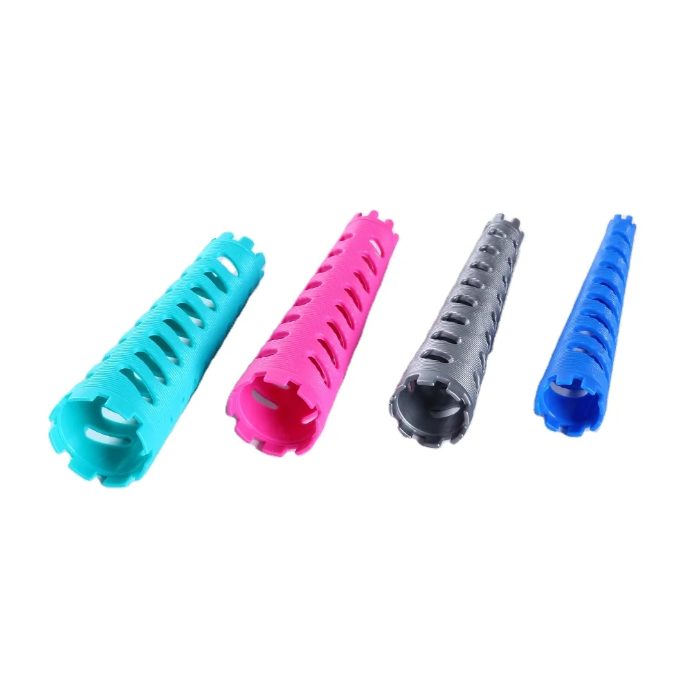New Design Multi-Size Mesh Magic Cone Hair Roller 12pcs/Bag Cold Ironing for Ladies Made of Plastic Rod