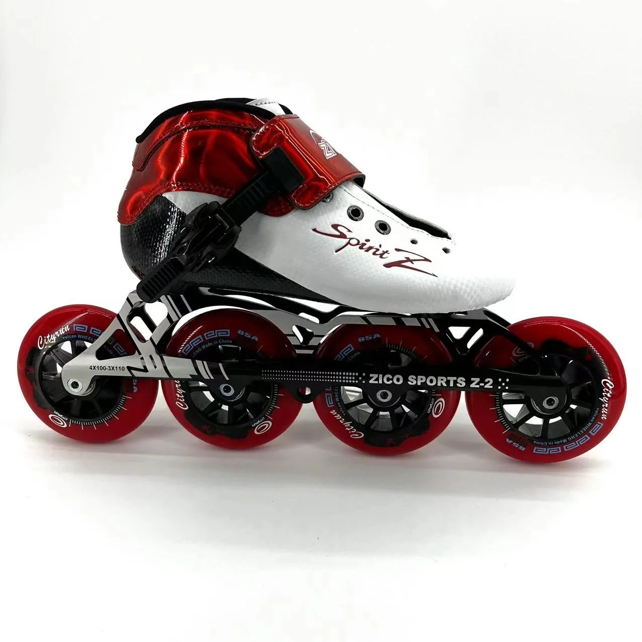 4 Big Wheels High Speed Professional Carbon Fiber 3-Layer Inline Skates for Adults-Lightweight & Comfortable