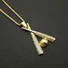 Gold single pendant