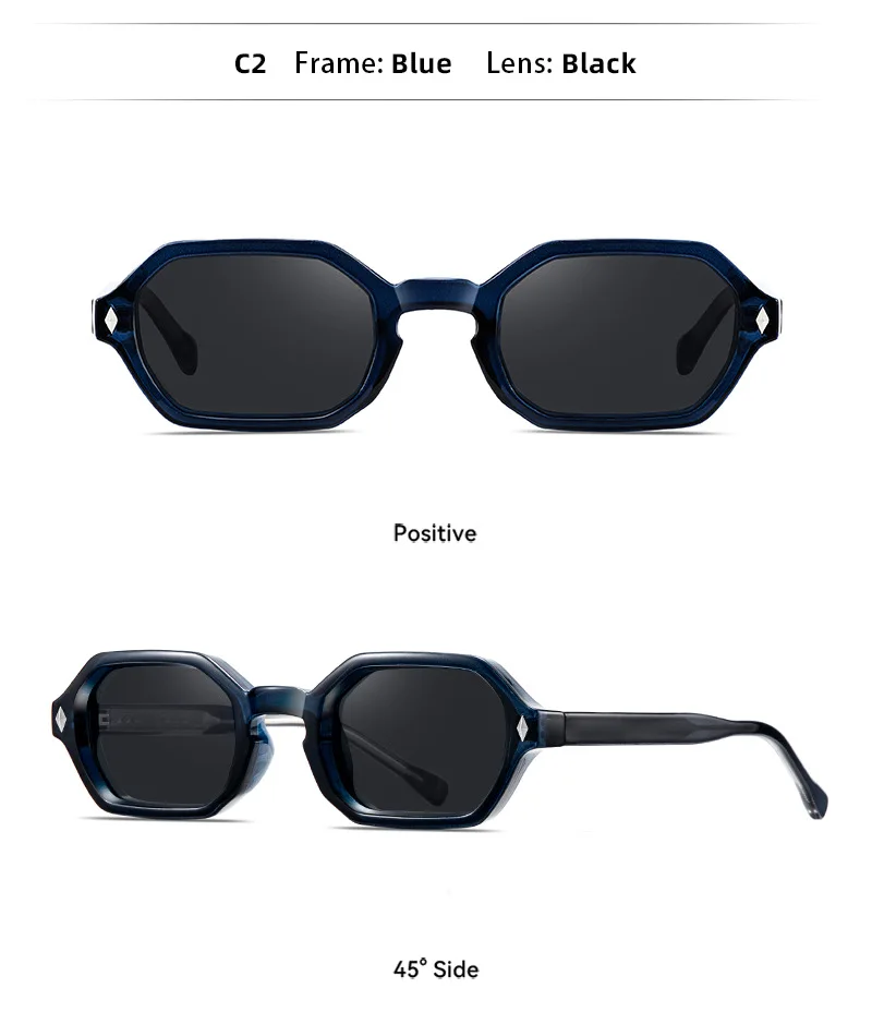 Finewell 3503 Retro Designer CP Sonnenbrille mit individuellem Logo, UV400, trendige Herren-Sonnenbrille im Farbverlauf Grün-Gelb._voghion.com