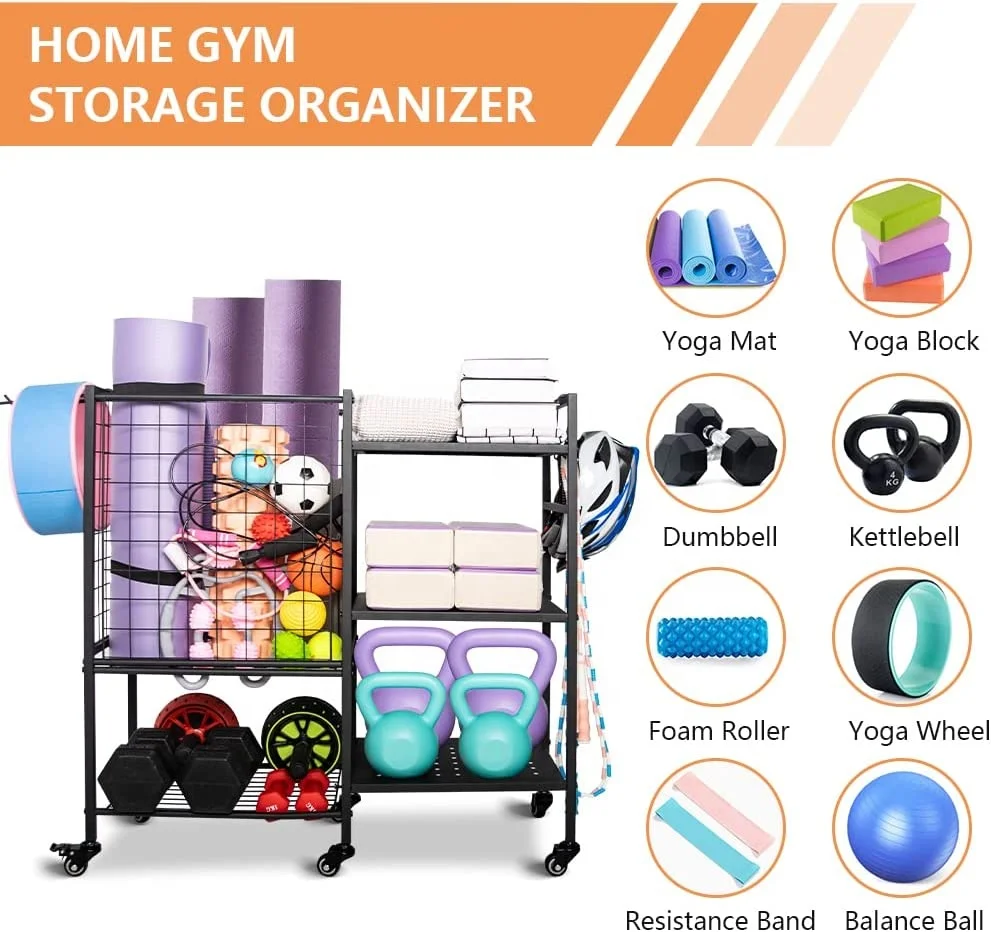 steel rolling yoga mat storage cart,strength