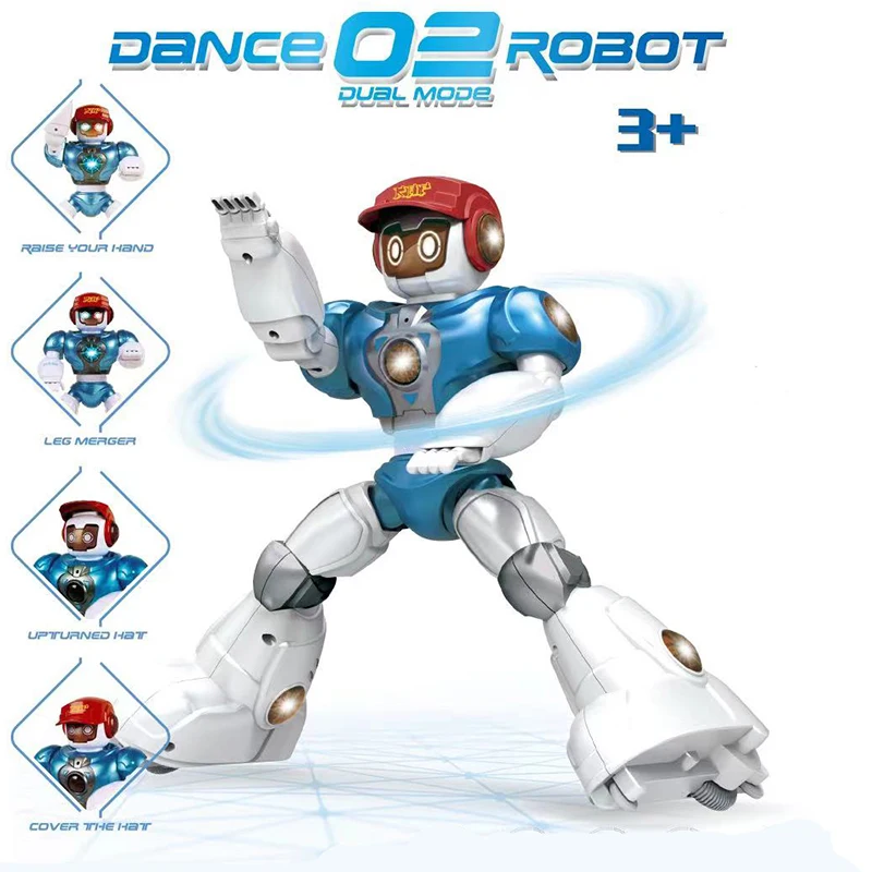 Dancing Hip Hop Remote Control Programmable Intelligent Smart Robots Rc Mini Cute Automaton for Kids Sound Movement Voice