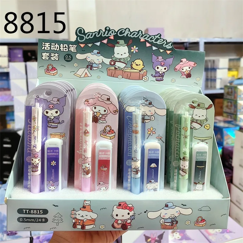 DHF596 2023 Sanrio механические карандаши моя мелодия Kuromi Cinnamoroll 0 5 мм автоматические канцелярские