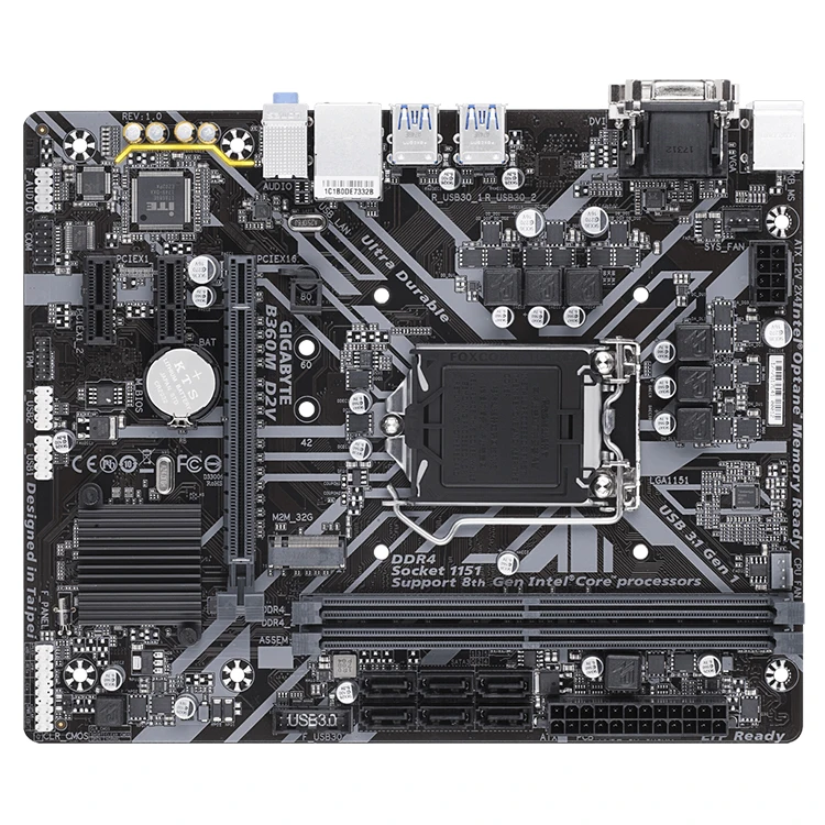 GIGABYTE B360M D2V Micro-ATX Motherboard LGA 1151 Intel B360 Chipset