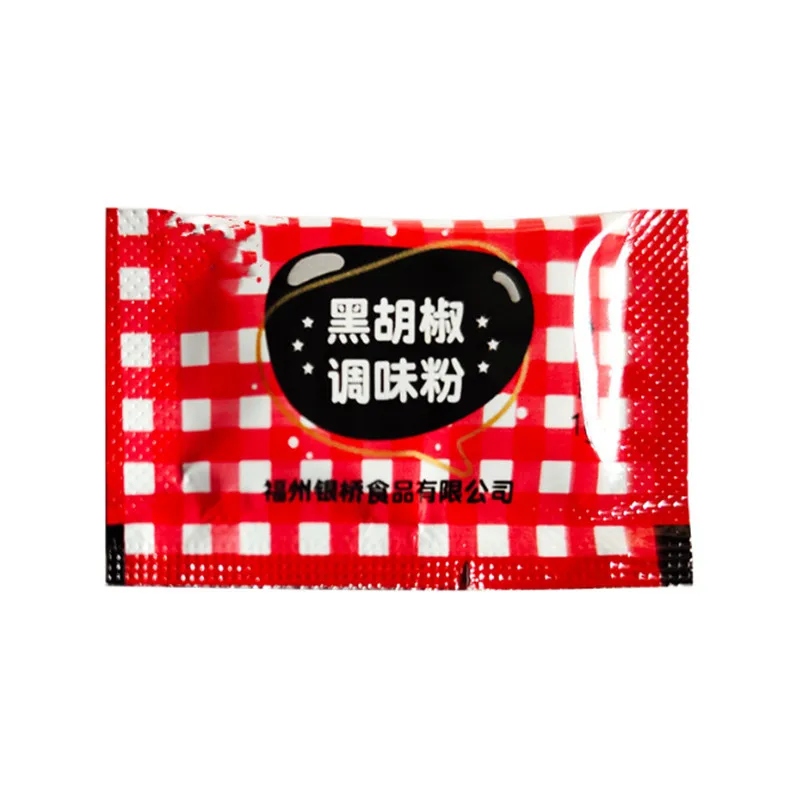 Magic Brand 3000pcs Low Moq Custom Printed Small Disposable Condiment Bag Sauce Seasoning Plastic Packets