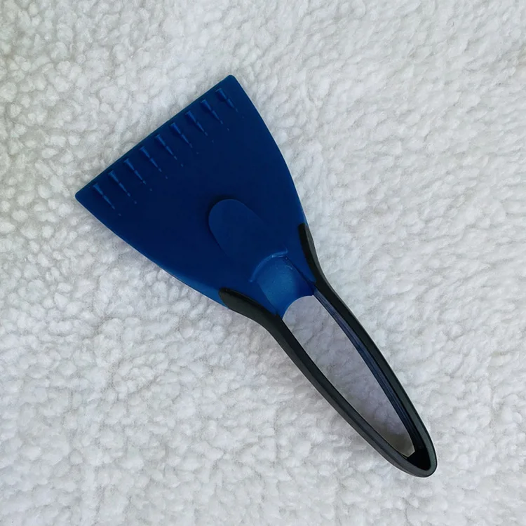 Рекламный пластиковый скребок для снега с резиновой ручкой