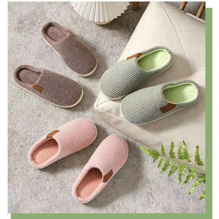 Wholesale Custom Plush Winter House Slippers For Women Oem