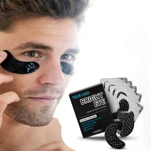 Premium Anti-Aging Eye Mask with Collagen & Charcoal Ginseng Infused Black Hydrogel Patches for Wrinkles and Tired Eyes Relief