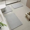 Colorful Velvet Toilet Seat Cover - Minimalist Gray