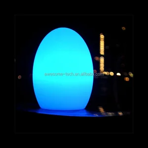 Ambient RGB LED Egg Lamp Rechargeable Cordless Table Lamp with Wireless Remote Control Eco-Friendly Battery Power Supply