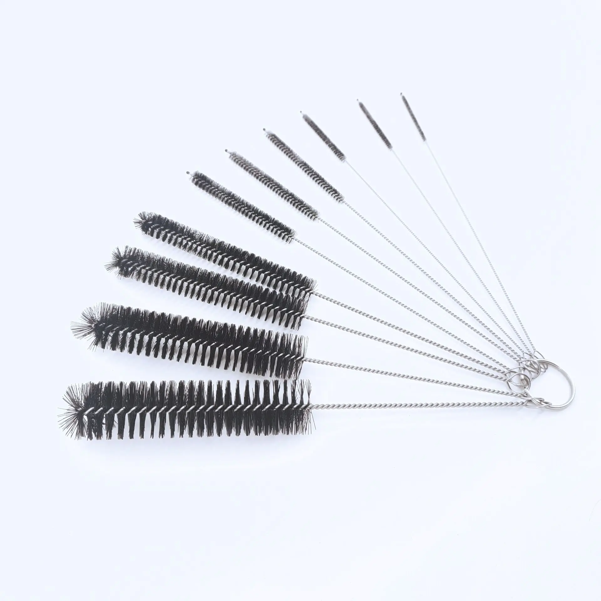 Lot De 12 Brosses Nettoyage Pailles - 21 Cm, 6 Diamètres (4 à 16 Mm) - Pour Bouteilles, Tubes, Machines à Café
