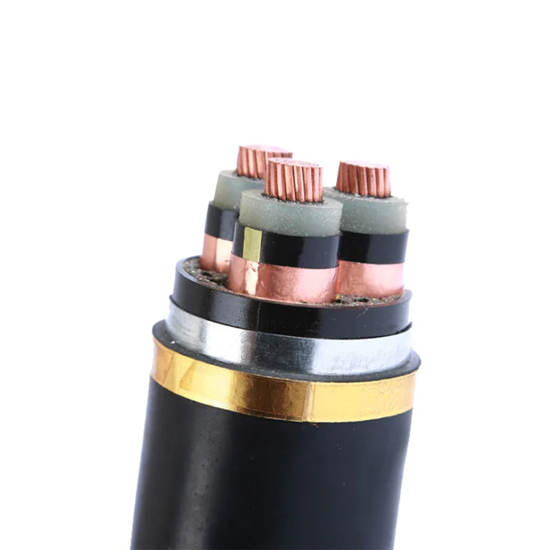 Copper Core 3+1 Three-Phase Four-Wire Power Cable 2.5/120/185/240/300 Square Crosslinked Wire XLPE & PVC Insulated Construction