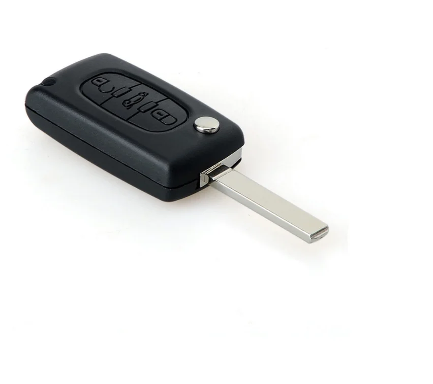 Wholesale 433MHz 3 Button Flip Remote Key ID46 Chip for Peugeot 