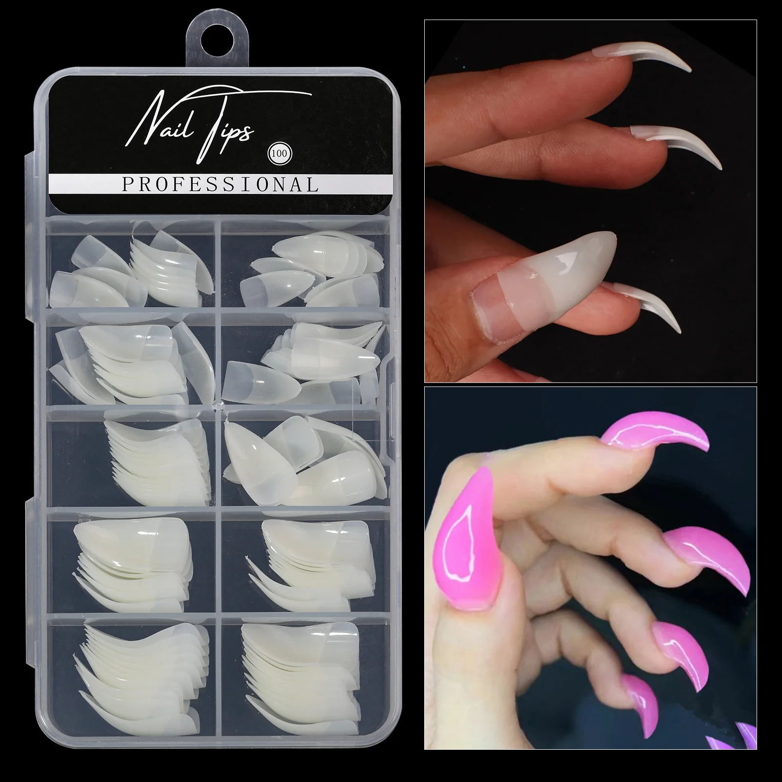 2025 Trendy Acrylic Nails with Eagle Claw Design