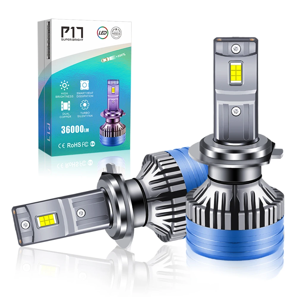 2023 P17 240w Super Power Led Headlight Bulb H4 H7 H11 Car Headlights