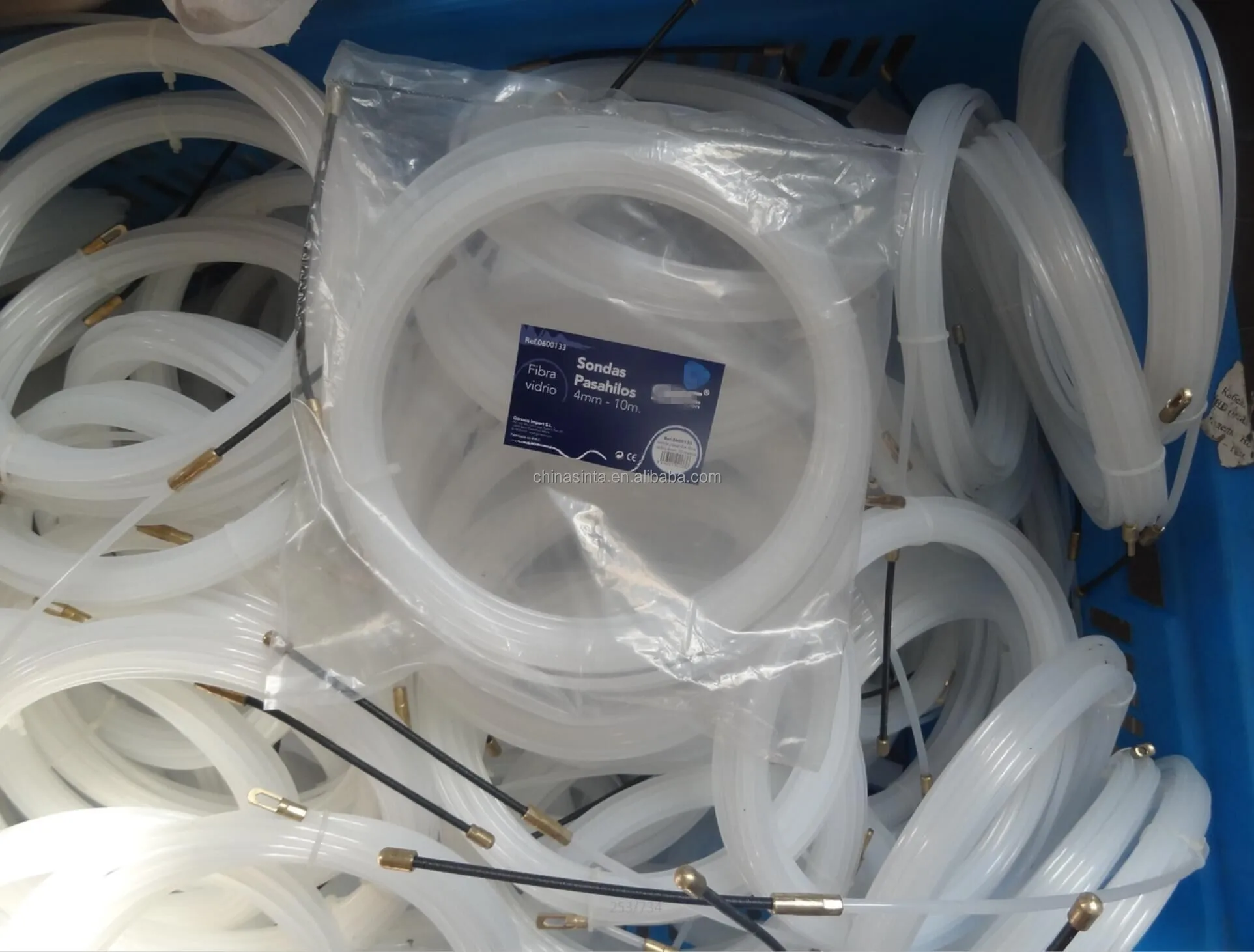 20m 30m Electrical Cable Pulling Rods Two Colors Three Strands Twisted ...