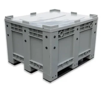 1000*1200*760mm  HDPE Heavy duty stackable plastic pallet container mega bin