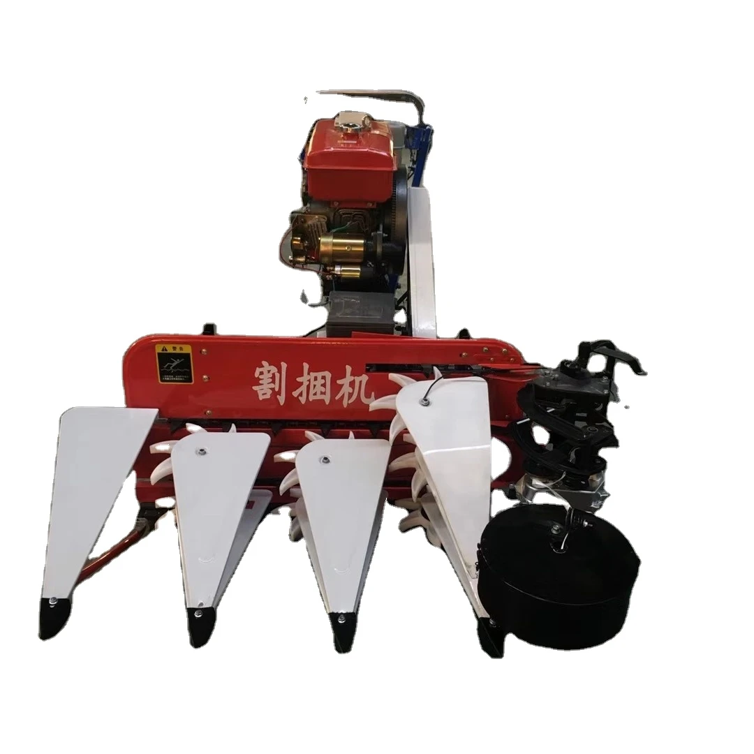 Mini Wheat Combine Harvester Small Wheat Harvester High Quality Wheat Reaper Binder Machine