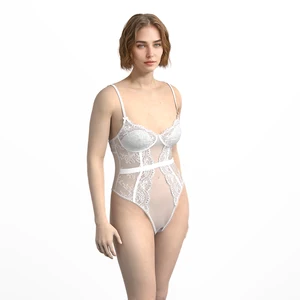 Women's Sexy Breathable Seamless Lace Bodysuit Hot Shaper Lingerie for Adults