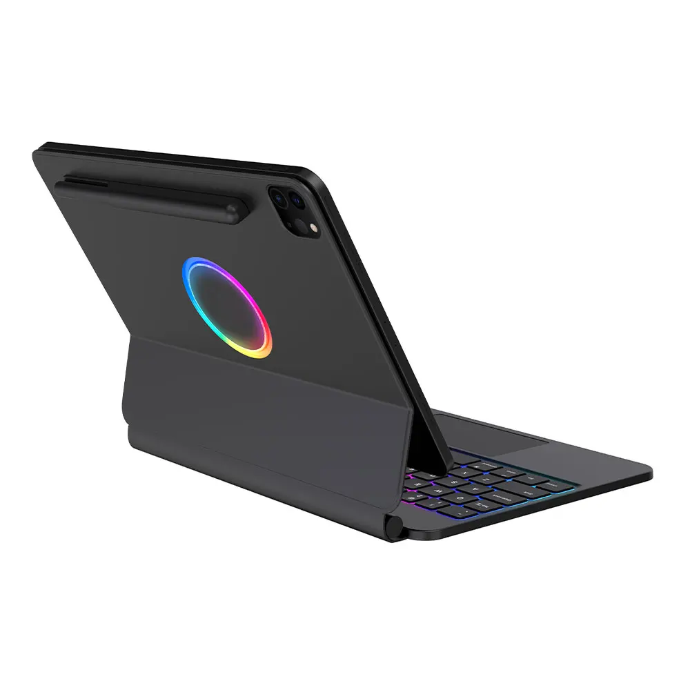 Laudtec Keyboard Case for iPad Pro 11 2024 Magic-Style Magnetic with Omni-directional Trackpad Floating Cantilever Stand