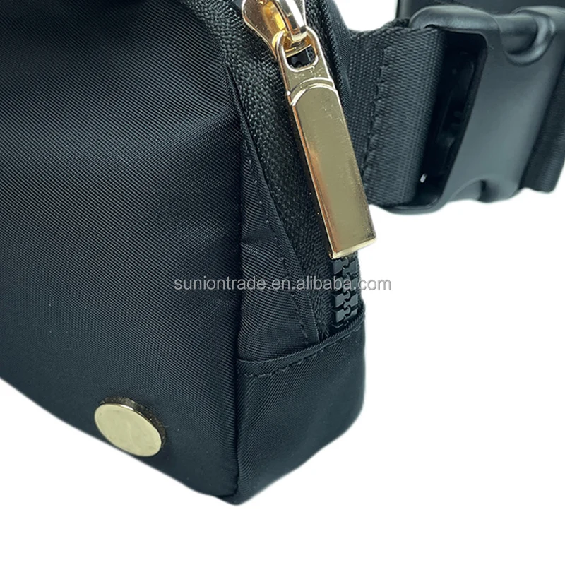 Lulu Dupe Lululemone Black 1l Crossbody Belt Bag Everywhere Large 2l