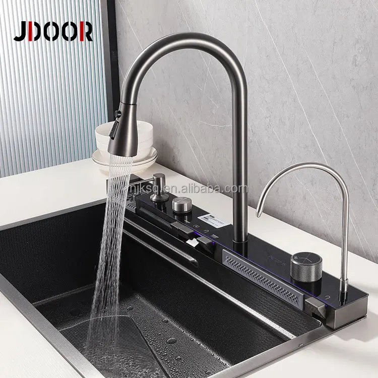 Jdoor Popular Large Single Slot Multifunction Sink Anti Scratch Led