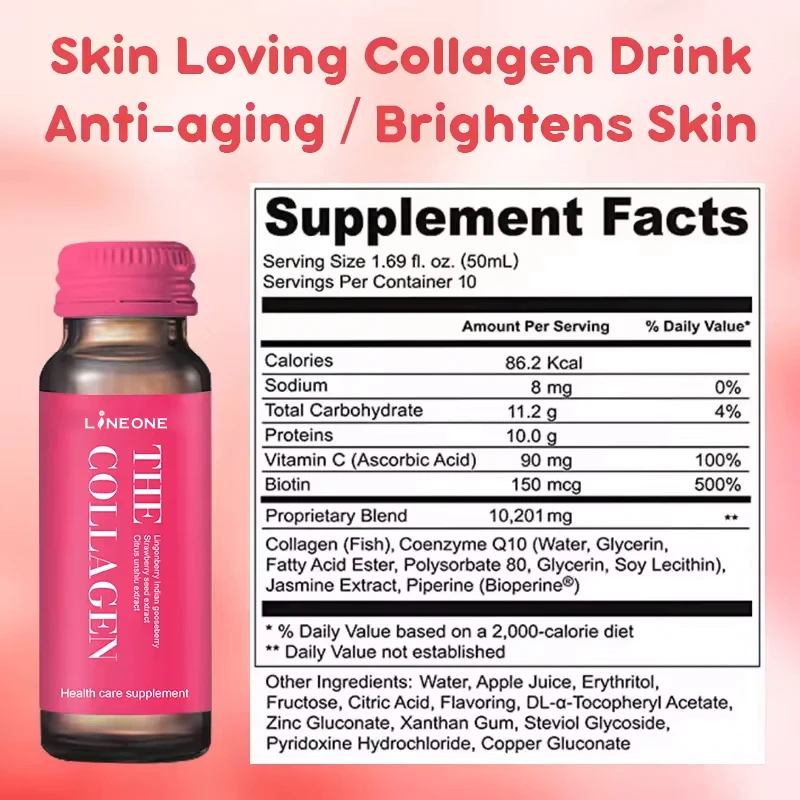 Private Label Vegan Bird Nest Collagen Drinking Skin Whitening Collagen Peptide Drinking Liquid For Skin Lightening factory