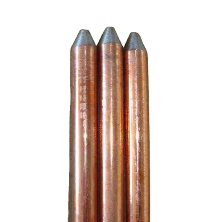 Hexagon Solid Copper Clad Earth Rod for Earthing System Copper Earth bar