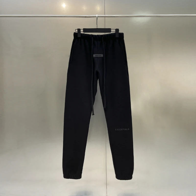Shop FEAR OF GOD ESSENTIALS Street Style Plain Cotton Logo Pants by ally.K