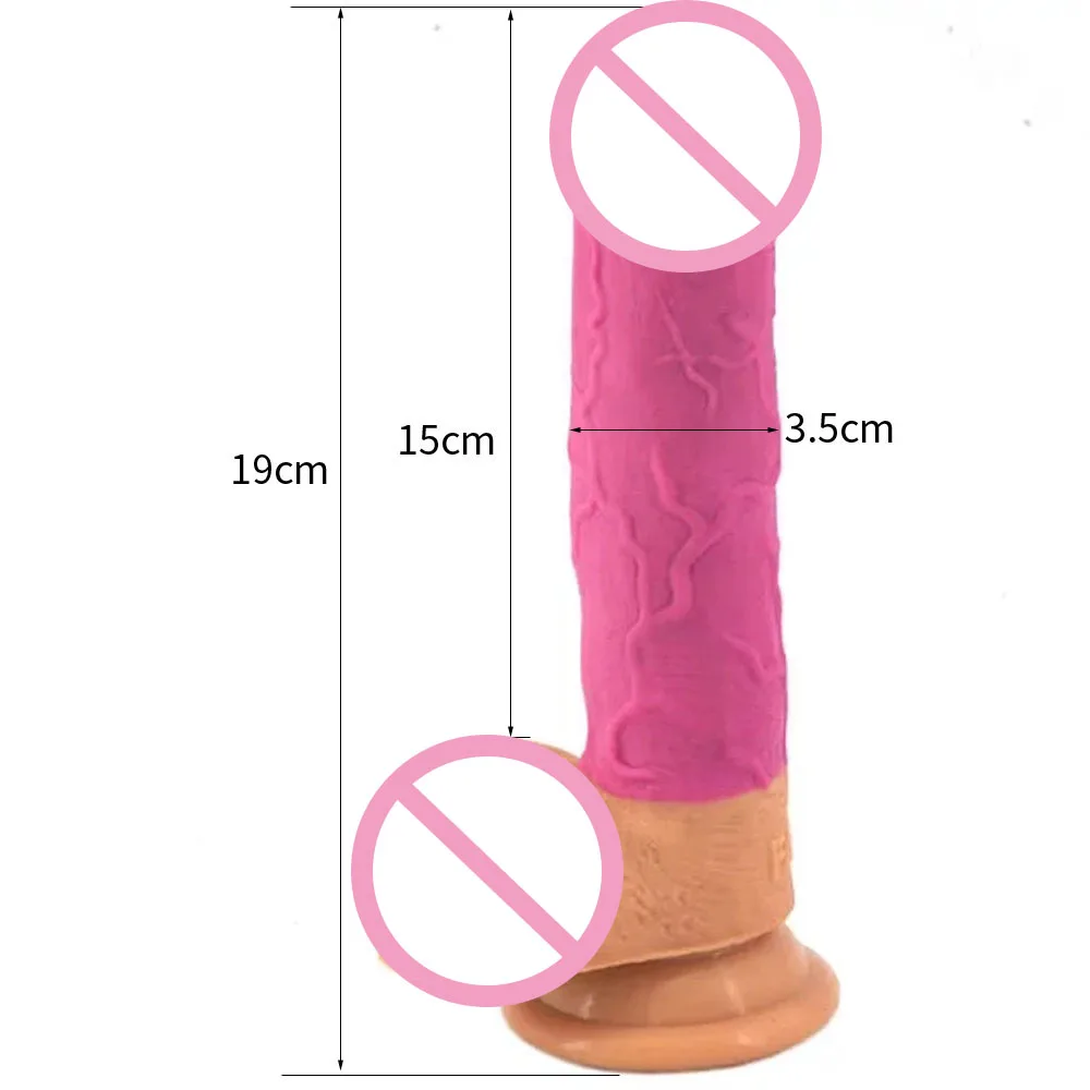 FAAK 3.5 cm Diameter Small Dildo Silicone Cock with Suction Cup pink Golden Black Color Cock Realistic Dildo Anal Plug Sex Toys