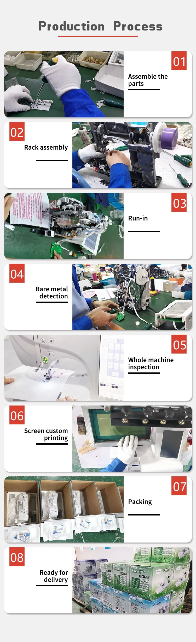 AS-ES6 Household Embroidery Machine Big Screen factory