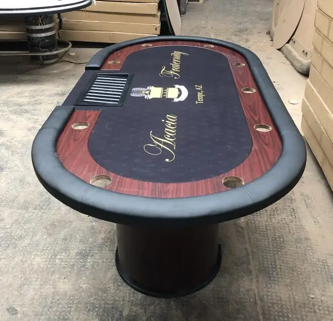84インチ木製ポーカーテーブル（プラスチック製ディーラートレイ付き