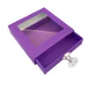 Purple square drawer box