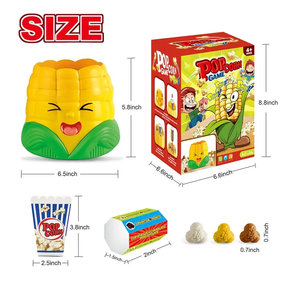 New children's simulated popcorn Educational toys Stress relief funny Montessori  board game toys for kids