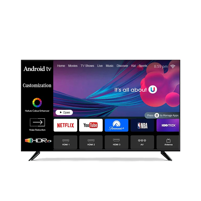 Factory Direct 24 Inch LED TV Sets Customizable Android TV Smart 32 43 50 55 65 Inch 4K Televisions Smart TVs