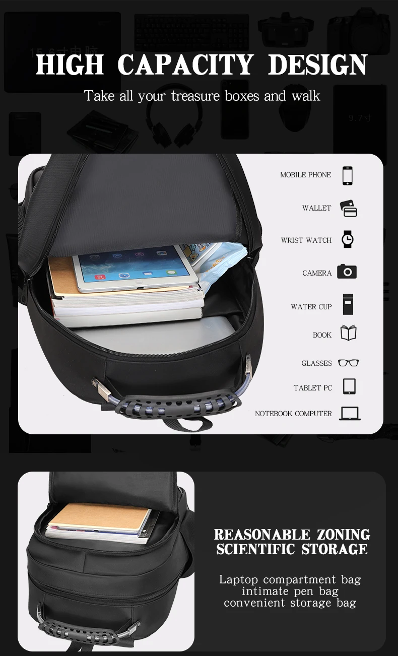 Travel Bag Sport Waterproof Wholesales Business Capacity Durable Outdoor Unisex Laptop Backpack
