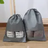 Gray shoe bag