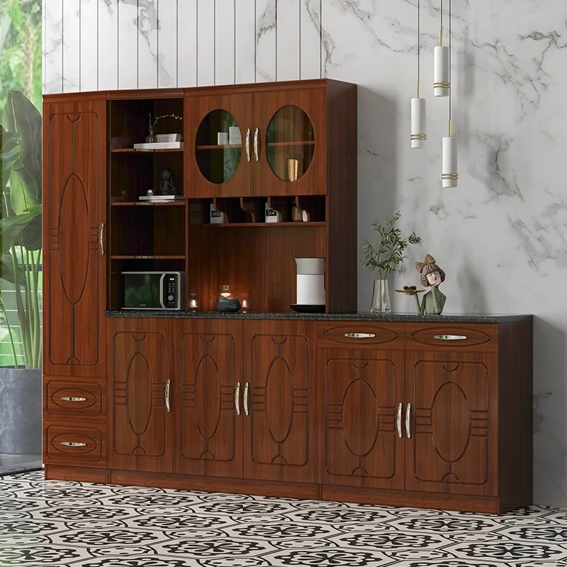 2022 New Customization Mdf Particle Board Kitchen Cabinet PVC Modern Kitchen Cabinet with Precut Granite Countertops