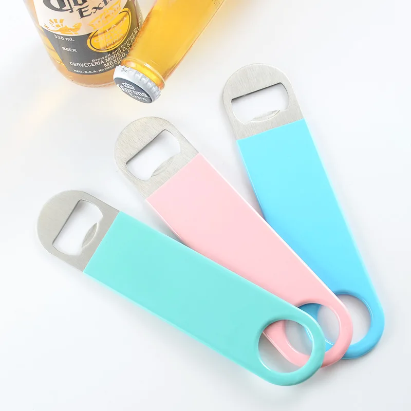 Factory Customized Simple and Practical Bottle Opener Rose Gold Fruit Wine Cola Beer Metal Bottle Opener