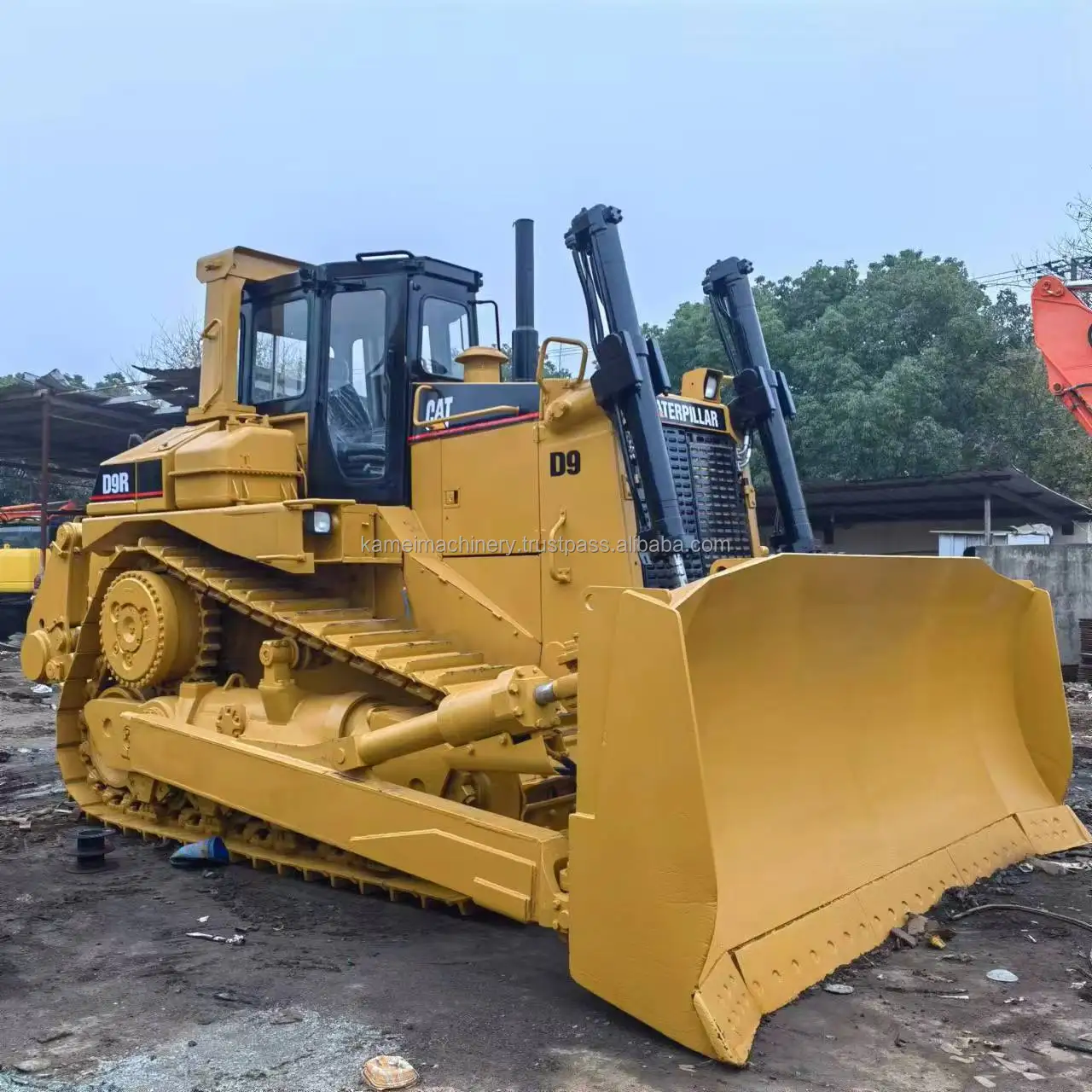 Всемирно известный Подержанный бульдозер Caterpillar D9R отличное качество двигатель Cat D6G D7R D8R D12 популярное использование